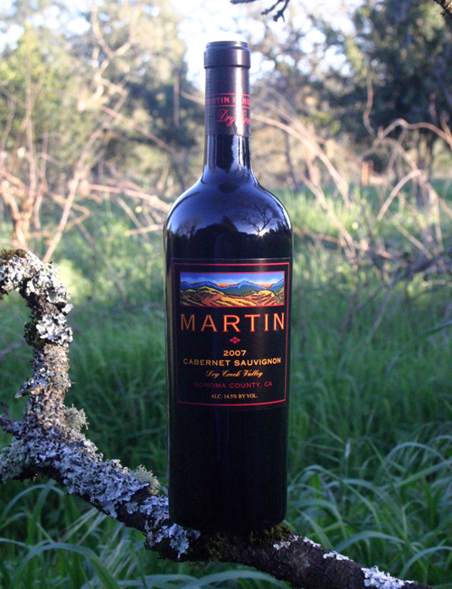 Martin Family Vineyards 2007 Cabernet Sauvignon 750ml Wine Bottle