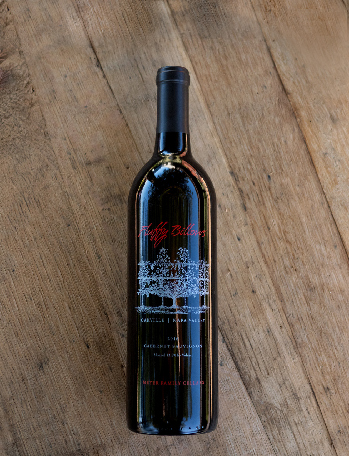 Meyer Family Cellars 2016 'Fluffy Billows' Oakville Cabernet Sauvignon 750ml Wine Bottle