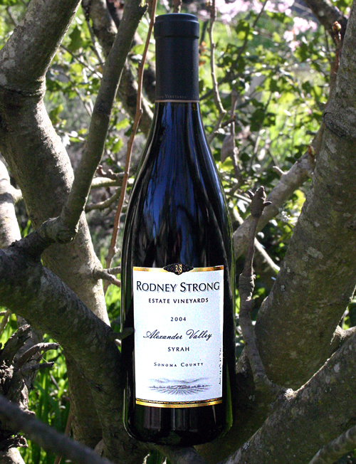 Rodney Strong Vineyards 2004 Alexander Valley Estate Syrah 750ml Wine Bottle