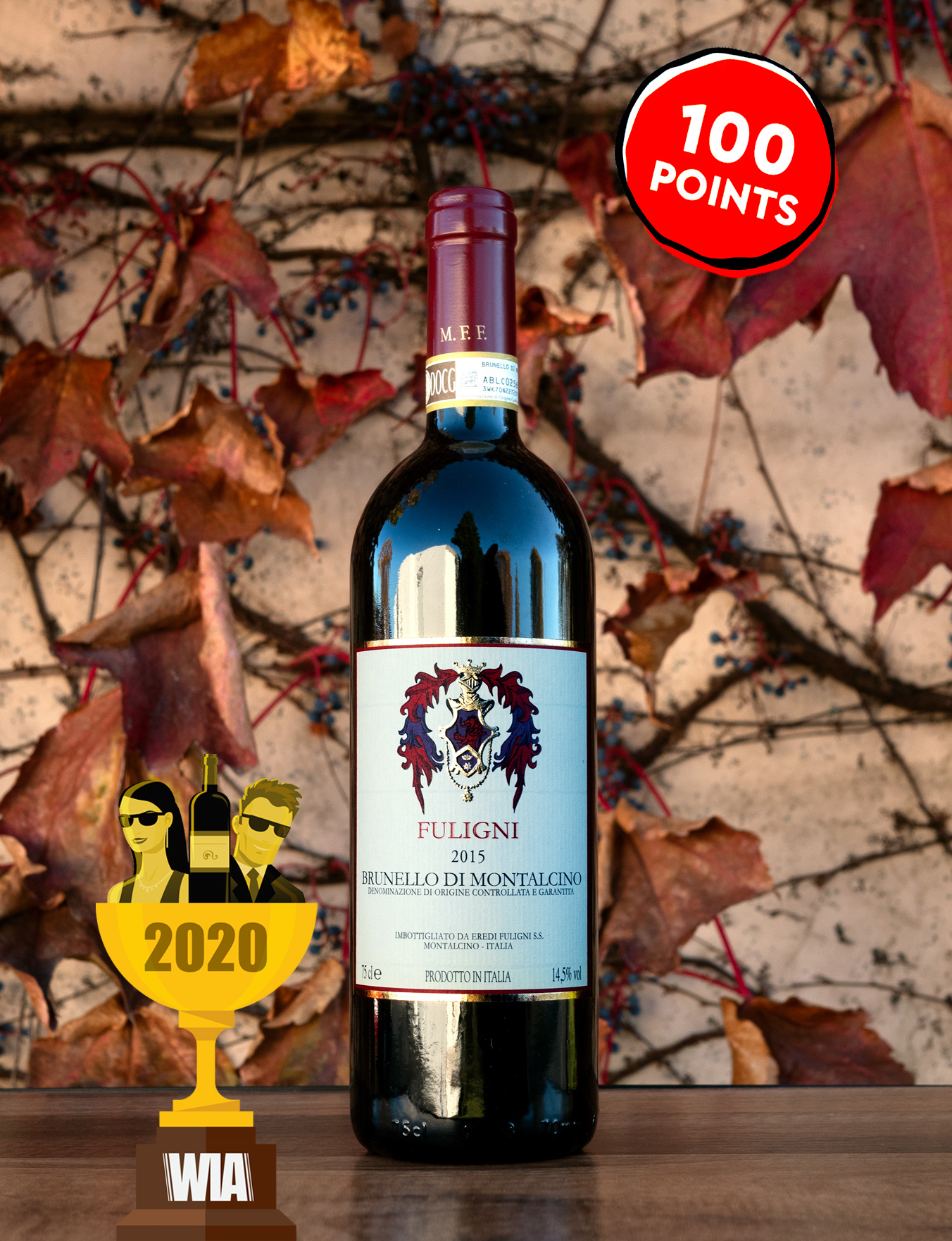 Eredi Fuligni 2015 Brunello di Montalcino DOCG 750ml Wine Bottle