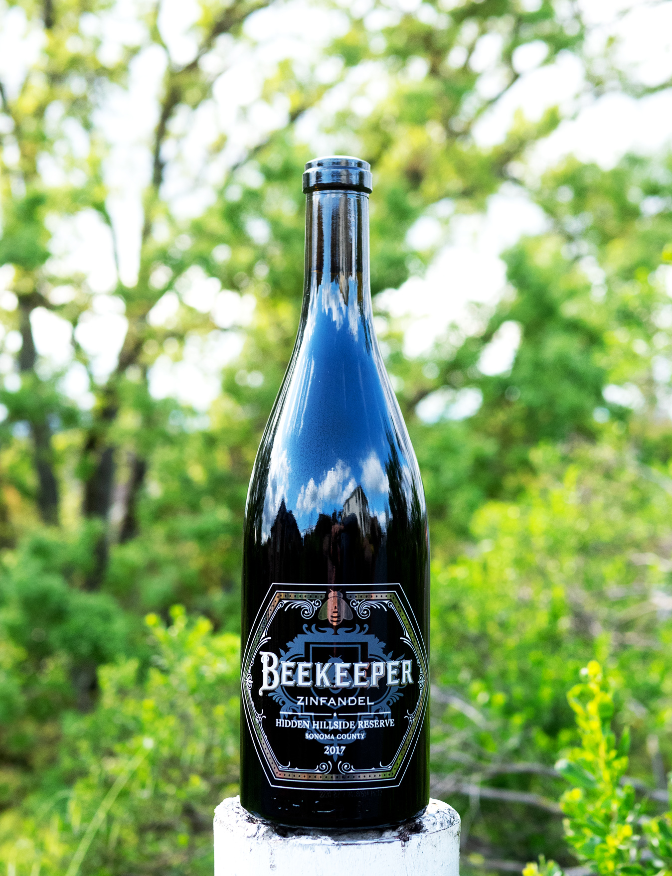 Beekeeper Cellars 2017 'Hidden Hillside' Reserve Zinfandel 750ml Wine Bottle