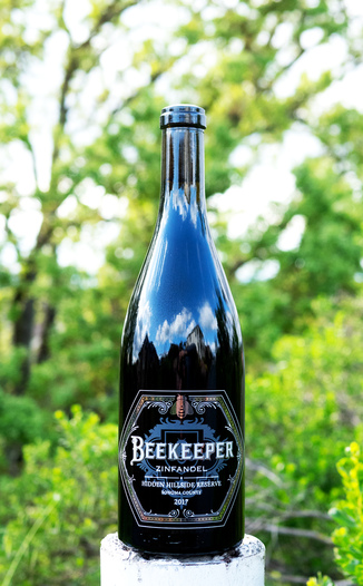 Beekeeper Cellars 2017 'Hidden Hillside' Reserve Zinfandel 750ml Wine Bottle