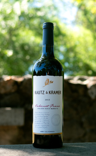 Kautz & Kramer 2015 Sheldon Ranch Block 72 Lodi Cabernet Franc 750ml Wine Bottle