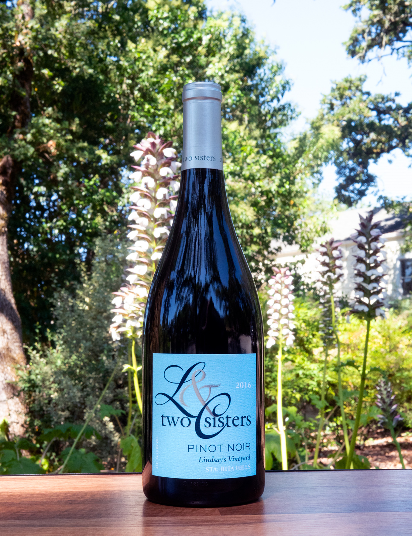 Two Sisters 2016 Lindsay's Vineyard Sta. Rita Hills Pinot Noir 750ml Wine Bottle