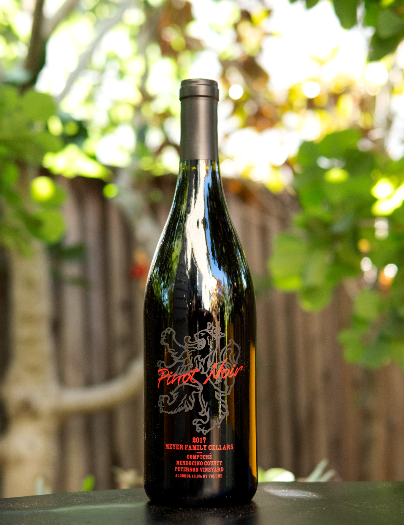 Meyer Family Cellars 2017 'Peterson Vineyard' Comptche Pinot Noir 750ml Wine Bottle