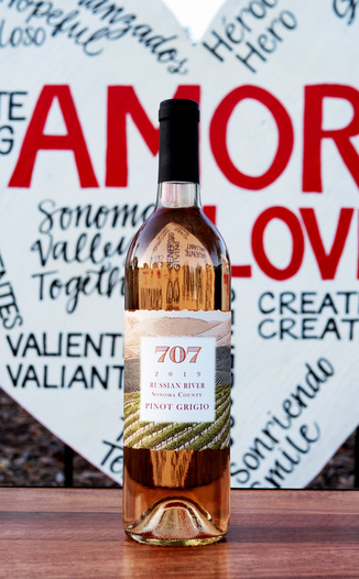 707 Estate Wines 2019 'Limited Release #4' Russian River Pinot Grigio 750ml Wine Bottle