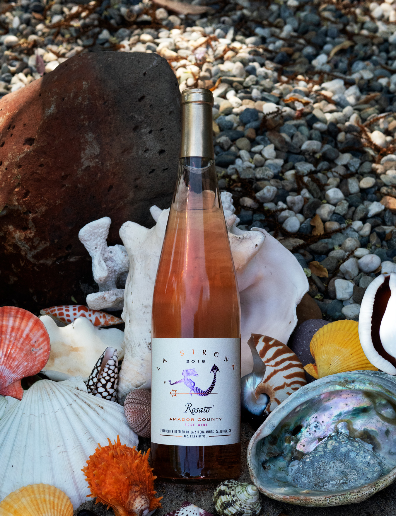 La Sirena 2018 'Rosato' Amador County Rosé of Primitivo 750ml Wine Bottle