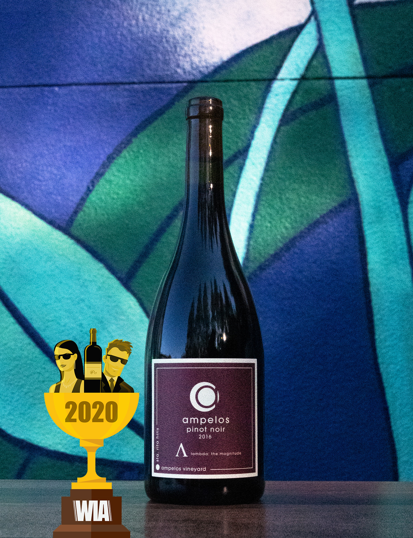 Ampelos Cellars 2016 'Lambda: The Magnitude' Santa Rita Hills Estate Pinot Noir 750ml Wine Bottle