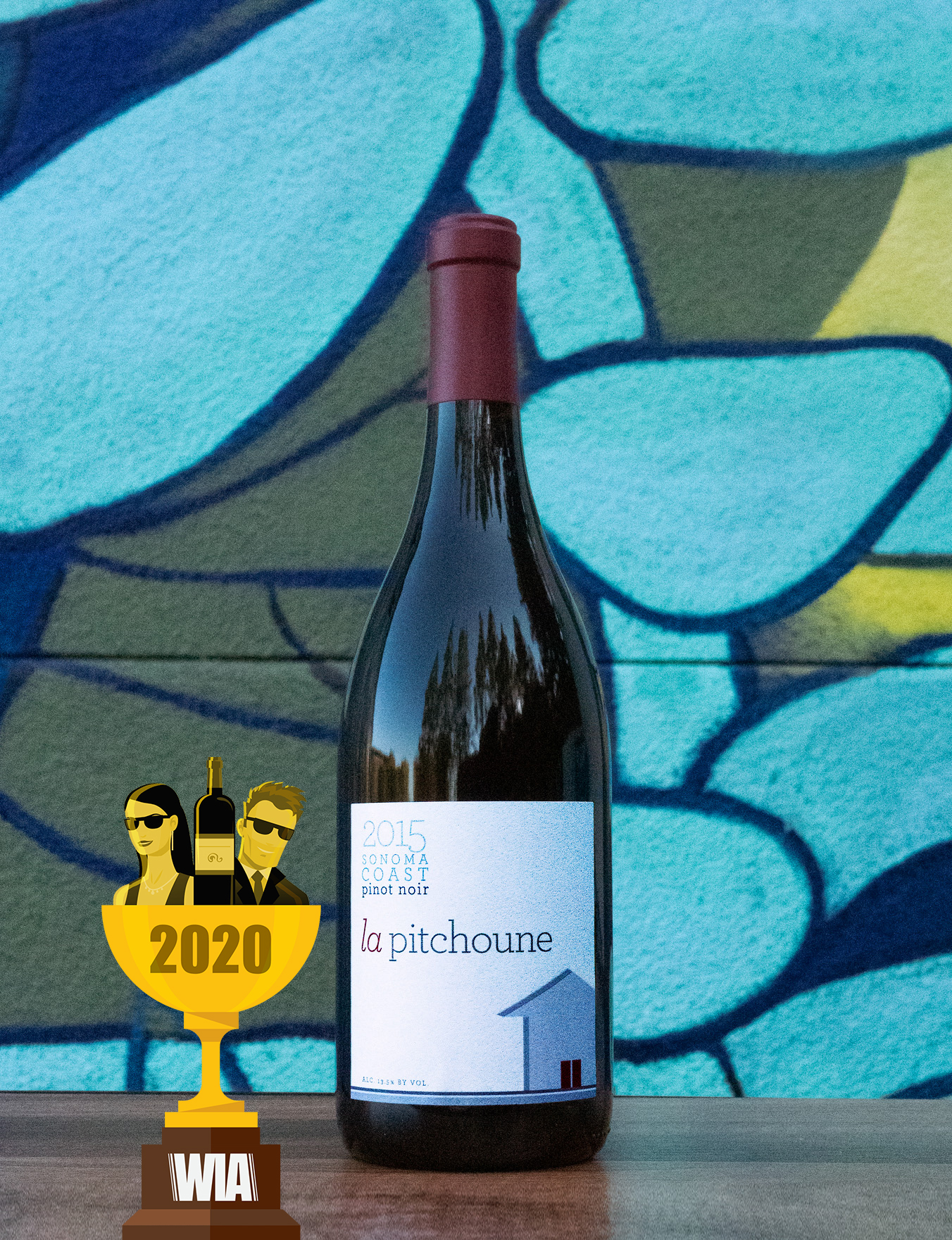 La Pitchoune 2015 BAD HAUNTED Sonoma Coast Pinot Noir 750ml Wine Bottle