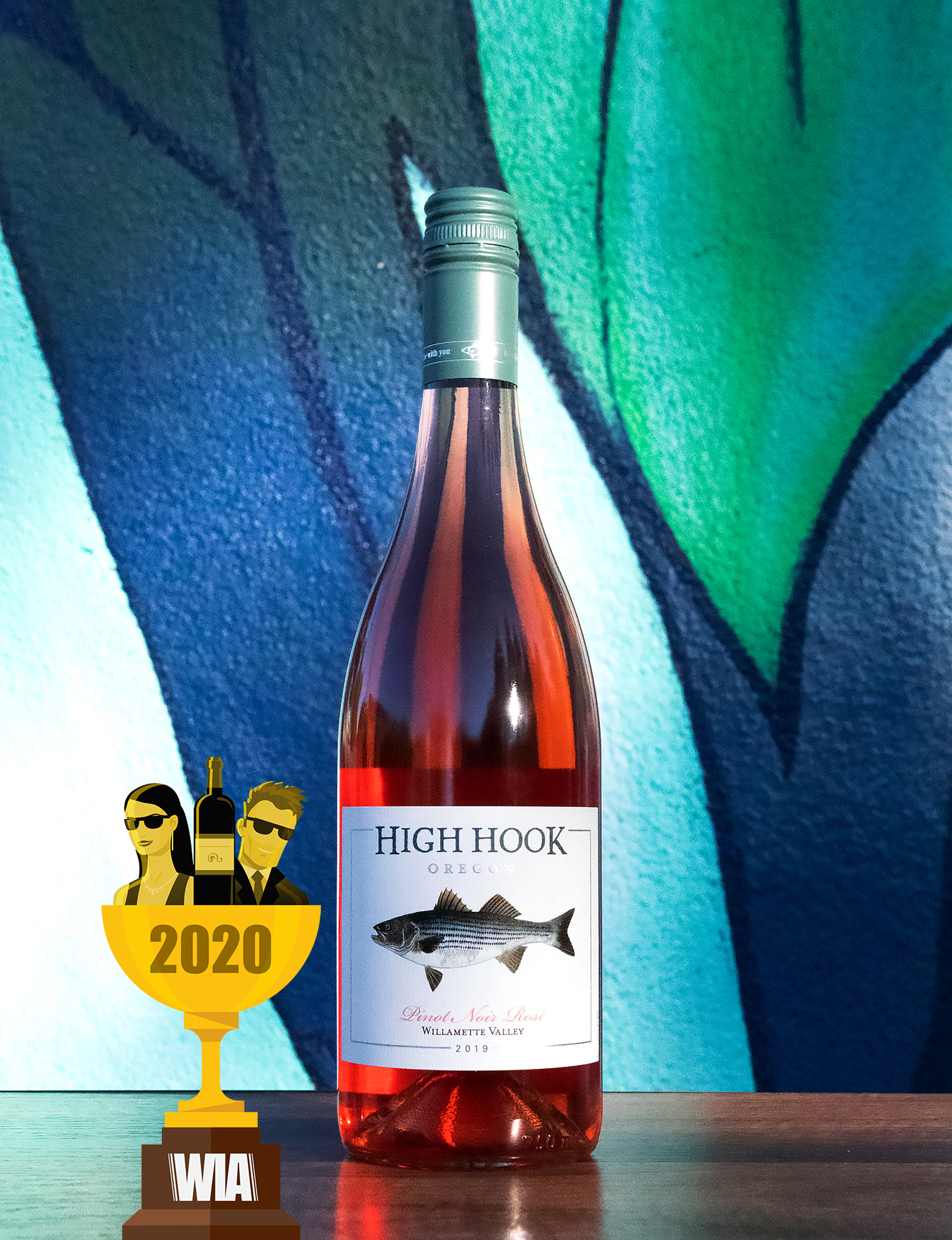 High Hook 2019 McMinnville Willamette Valley Pinot Noir Rosé 750ml Wine Bottle