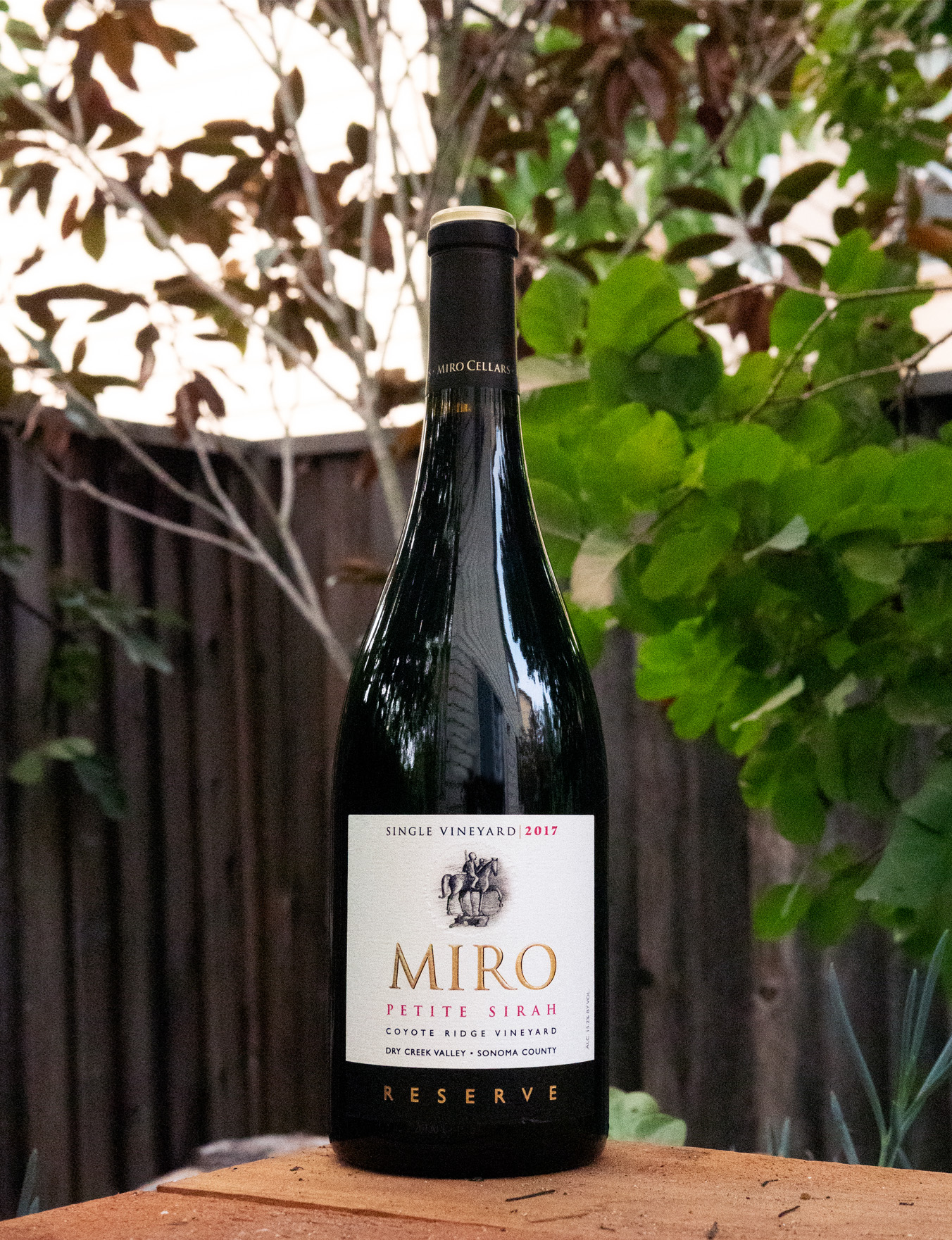 Miro Cellars 2017 Coyote Ridge Vineyard DCV Reserve Petite Sirah 750ml Wine Bottle