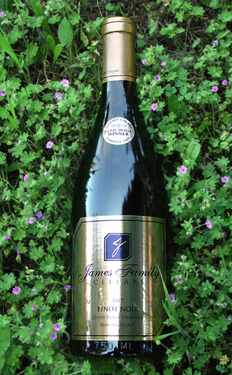 James Family Cellars 2007 Sonoma Coast Pinot Noir 750ml Wine Bottle