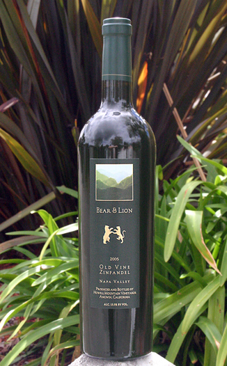 Howell Mountain Vineyards 2005 Bear and Lion Old Vine Zinfandel 750ml Wine Bottle