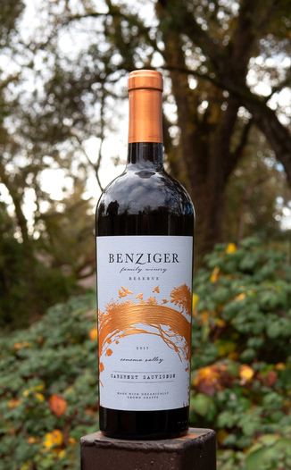 Benziger Family Winery 2017 Sonoma Valley Reserve Cabernet Sauvignon 750ml Wine Bottle