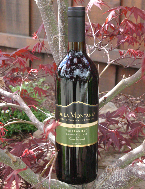 De La Montanya Estate 2007 Flying Rooster Ranch Tempranillo 750ml Wine Bottle