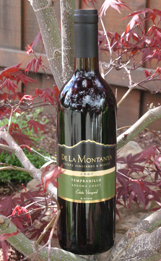 De La Montanya Estate 2007 Flying Rooster Ranch Tempranillo 750ml Wine Bottle