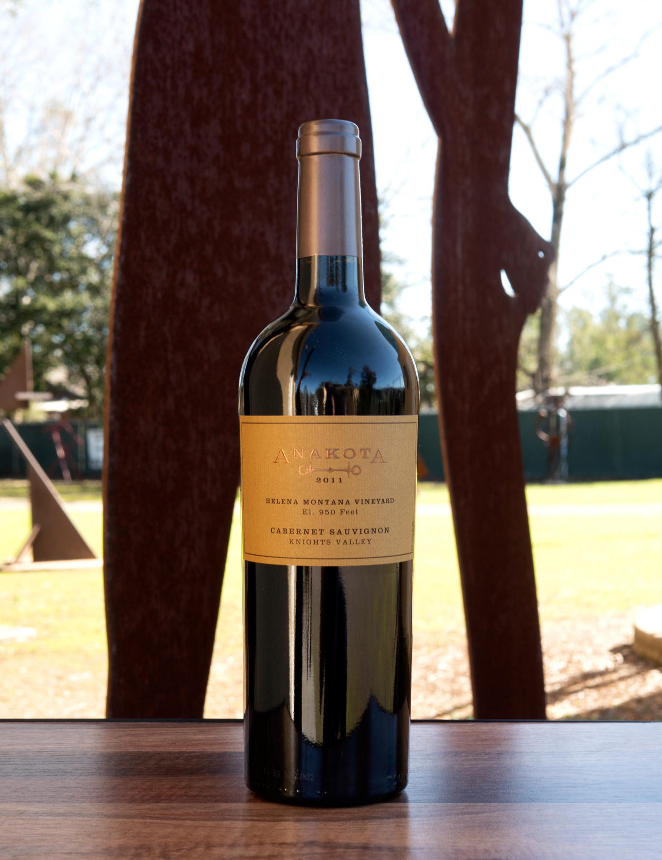 Anakota 2011 Helena Montana KV Cabernet Sauvignon 750ml Wine Bottle