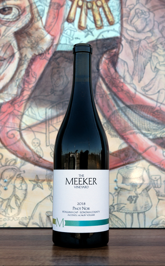 Meeker 2018 Petaluma Gap Sonoma Coast Pinot Noir 750ml Wine Bottle