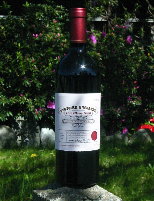 Stephen & Walker 2005 Dry Creek Valley Zinfandel 750ml Wine Bottle