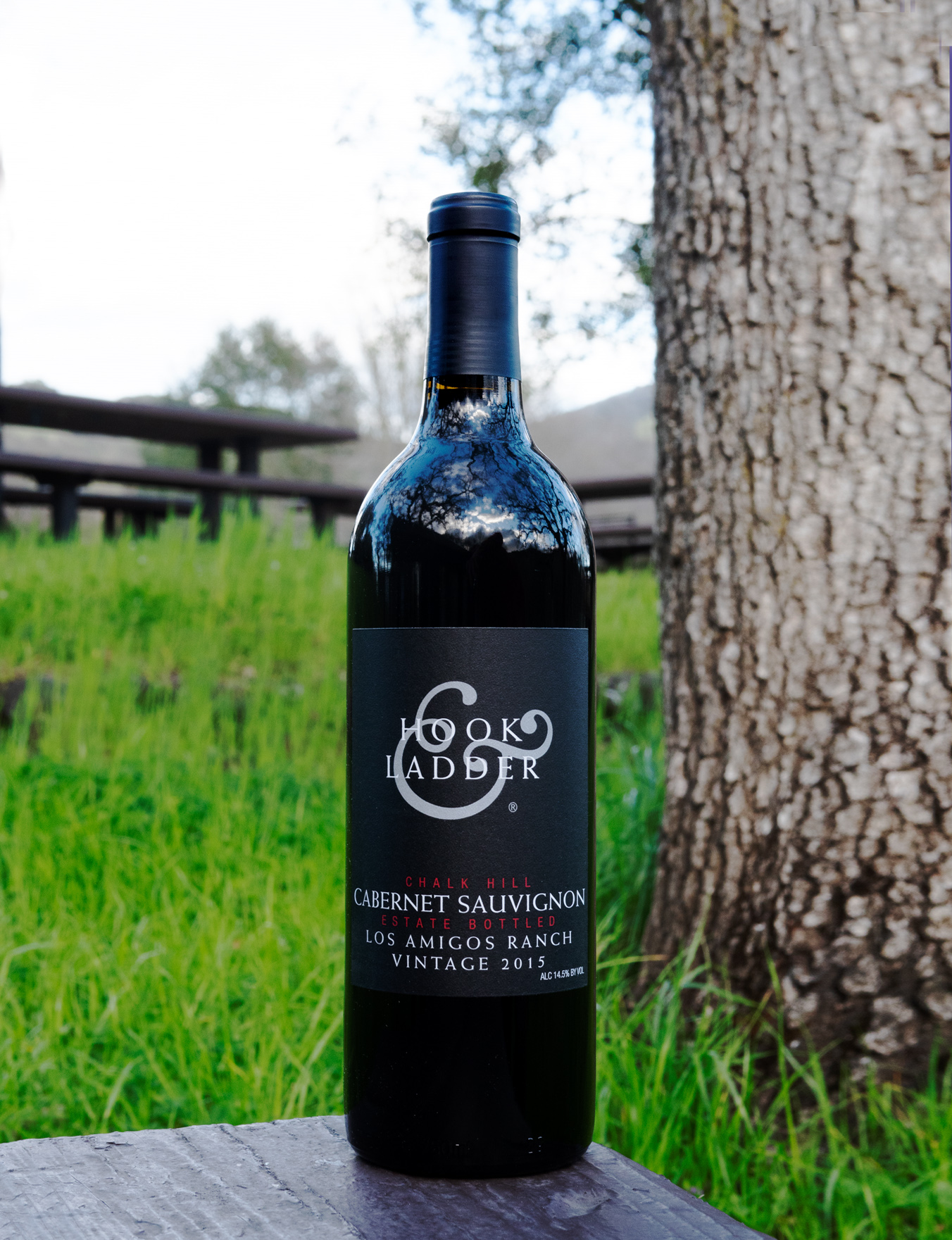 Hook & Ladder 2015 Los Amigos Ranch Chalk Hill Estate Cabernet Sauvignon 750ml Wine Bottle
