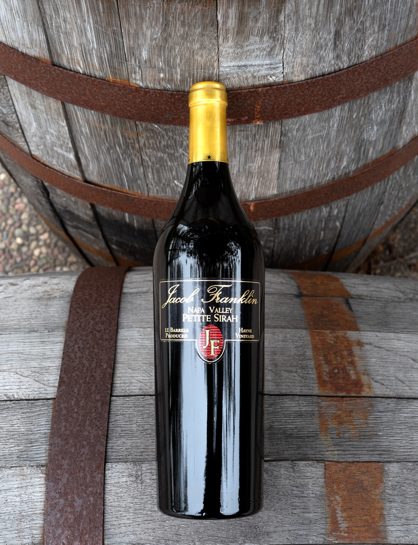 Jacob Franklin 2014 Hayne Vineyard St. Helena Petite Sirah 750ml Wine Bottle