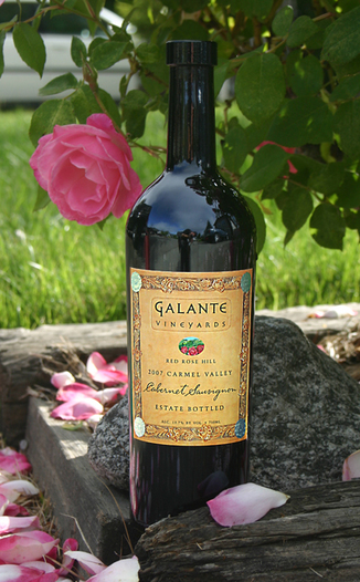 Galante Vineyards 2007 Red Rose Hill Cabernet Sauvignon 750ml Wine Bottle