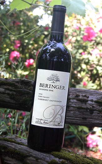 Beringer 2005 Leaning Oak Cabernet Sauvignon 750ml Wine Bottle