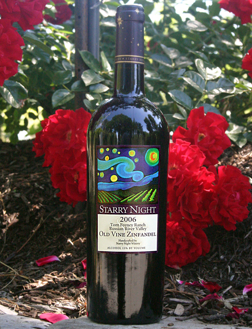 Starry Night Winery 2006 Tom Feeney Ranch Old Vine Zinfandel 750ml Wine Bottle