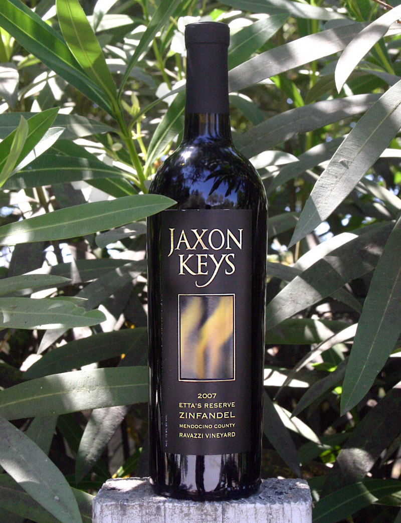 Jaxon Keys Winery 2007 Etta's Reserve Zinfandel 750ml Wine Bottle