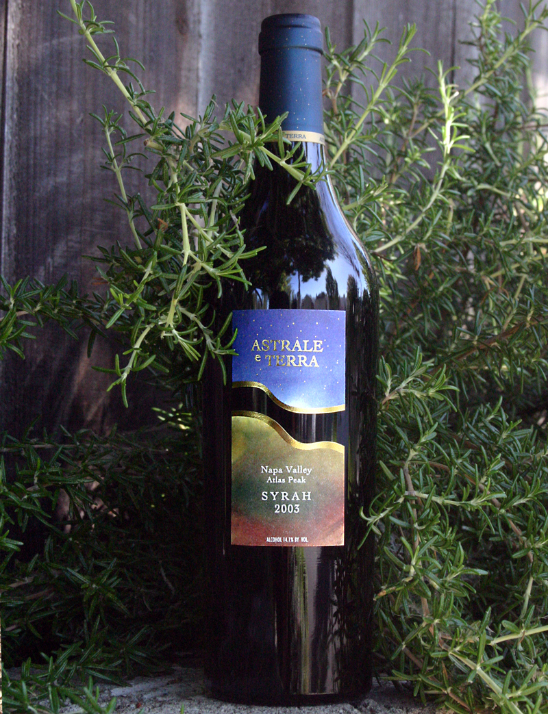 Astrale e Terra (closed) 2003 Estate Syrah 750ml Wine Bottle