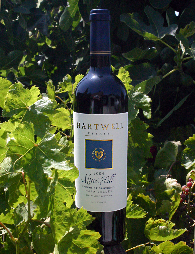 Hartwell Vineyards 2004 Misté Hill Cabernet Sauvignon 750ml Wine Bottle