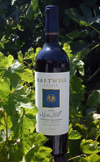 Hartwell Vineyards 2004 Misté Hill Cabernet Sauvignon 750ml Wine Bottle
