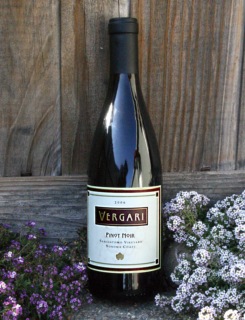 Vergari Wine 2006 Sonoma Coast Pinot Noir 750ml Wine Bottle