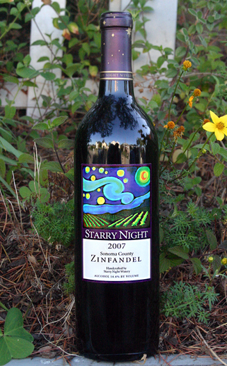 Starry Night Winery 2007 Sonoma County Zinfandel 750ml Wine Bottle
