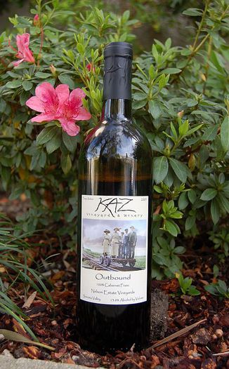 Kaz Winery 2005 Outbound Cabernet Franc 750ml Wine Bottle