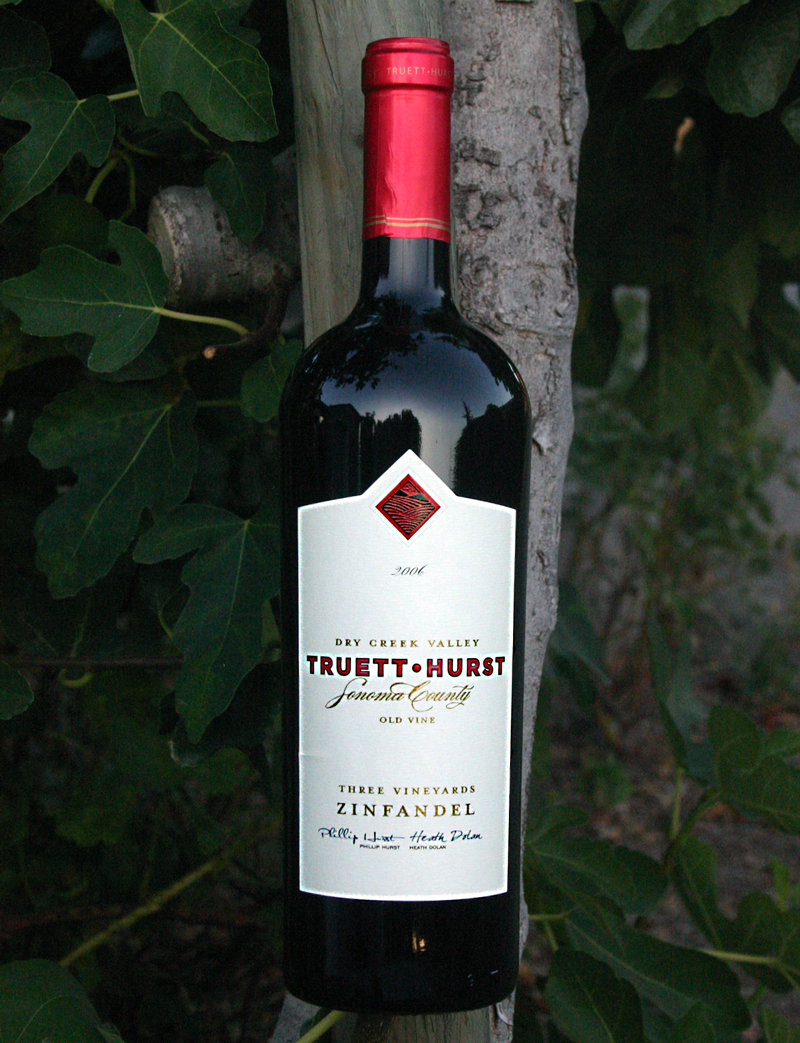 Truett-Hurst Vineyards & Winery 2006 Three Vineyards Zinfandel 750ml Wine Bottle