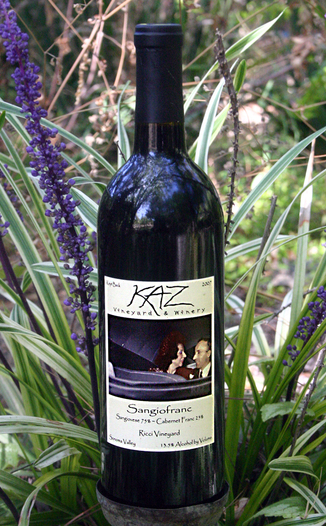 Kaz Winery 2007 Sangiofranc 750ml Wine Bottle