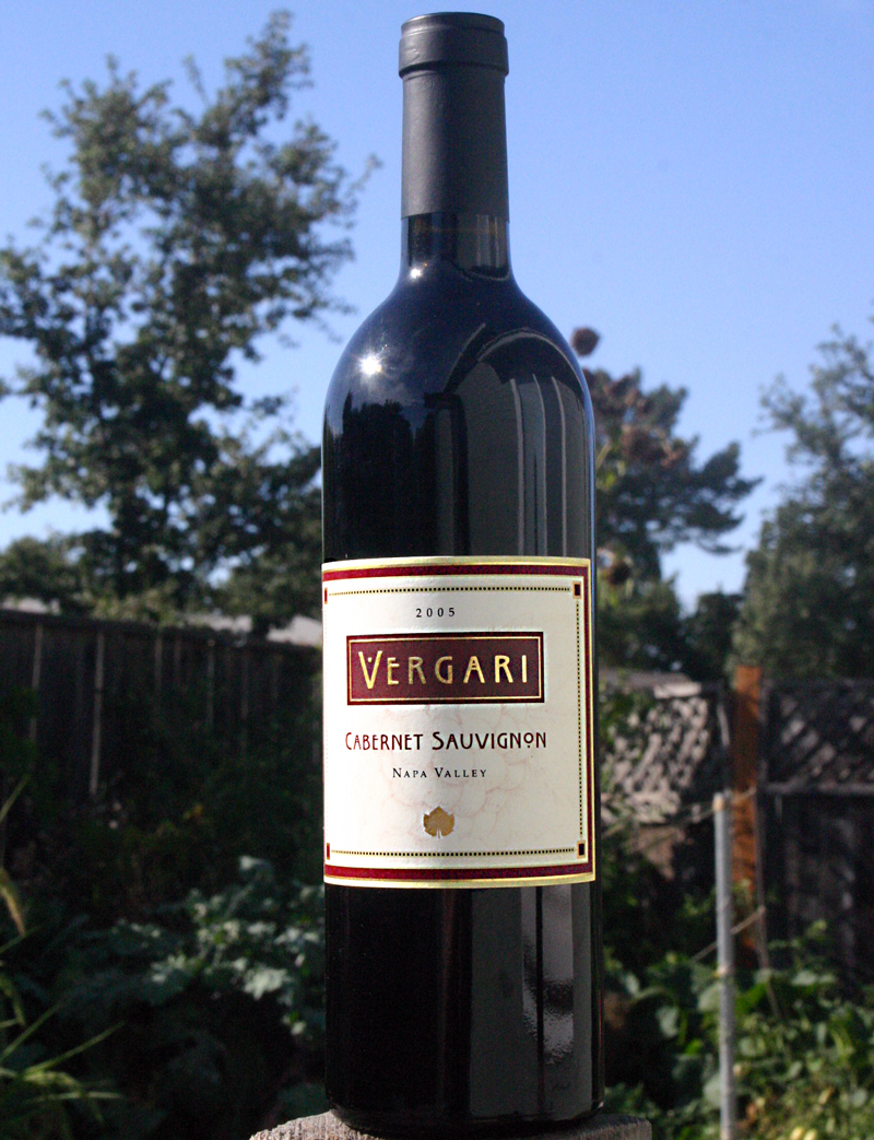 Vergari Wine 2005 Napa Valley Cabernet Sauvignon 750ml Wine Bottle