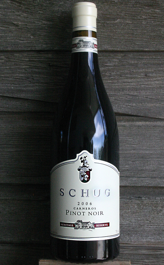 Schug Carneros Estate 2006 Heritage Reserve Pinot Noir 750ml Wine Bottle