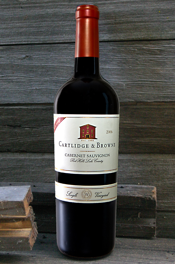 Cartlidge & Browne Winery 2006 Red Hills Lake County Cabernet Sauvignon 750ml Wine Bottle