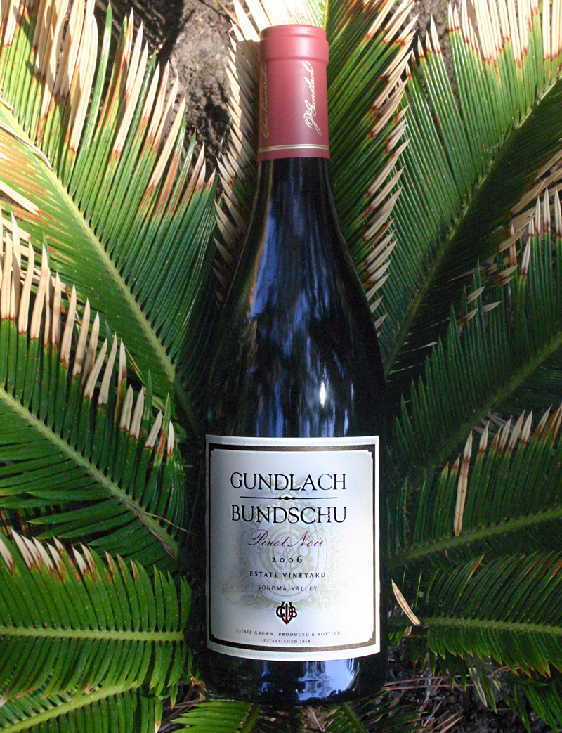 Gundlach-Bundschu Winery 2006 Estate Pinot Noir 750ml Wine Bottle