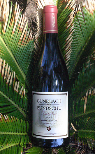 Gundlach-Bundschu Winery 2006 Estate Pinot Noir 750ml Wine Bottle