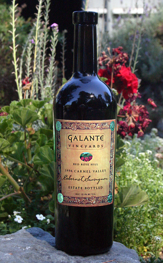 Galante Vineyards 1996 Red Rose Hill Cabernet Sauvignon 750ml Wine Bottle
