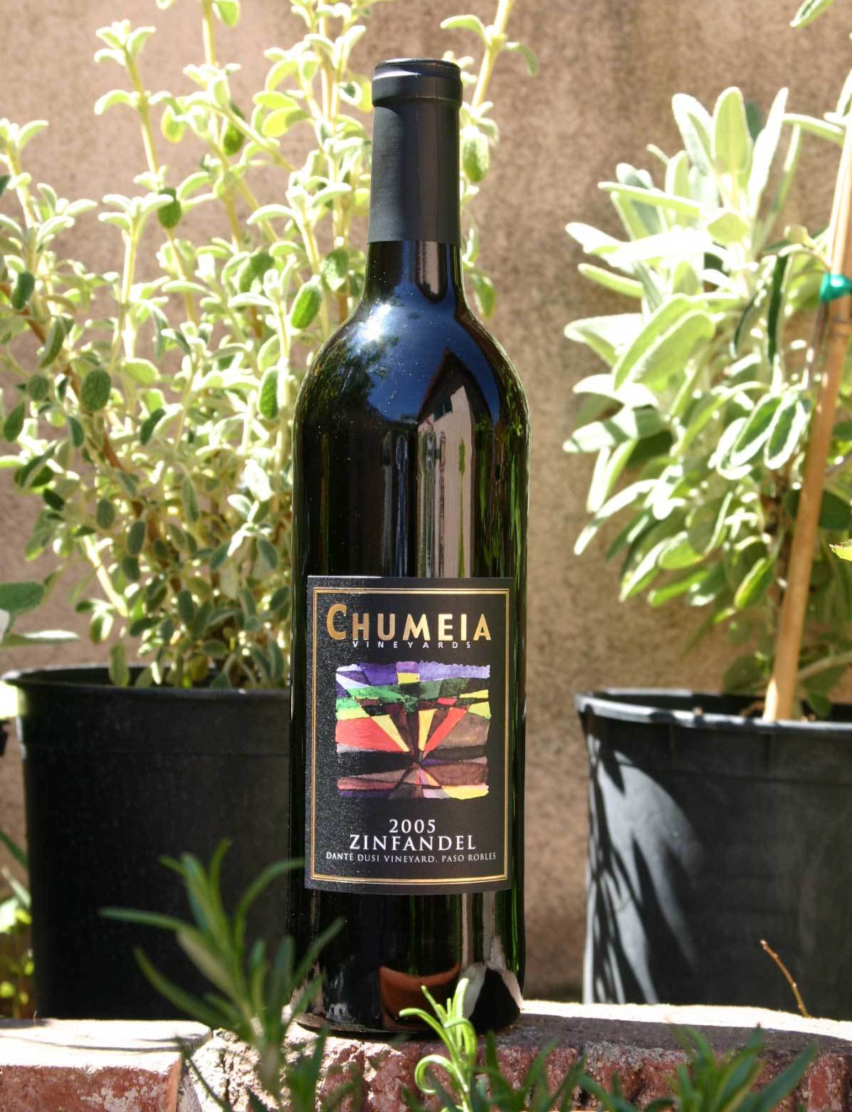 Chumeia Vineyards 2005 Zinfandel Dante Dusi 750ml Wine Bottle