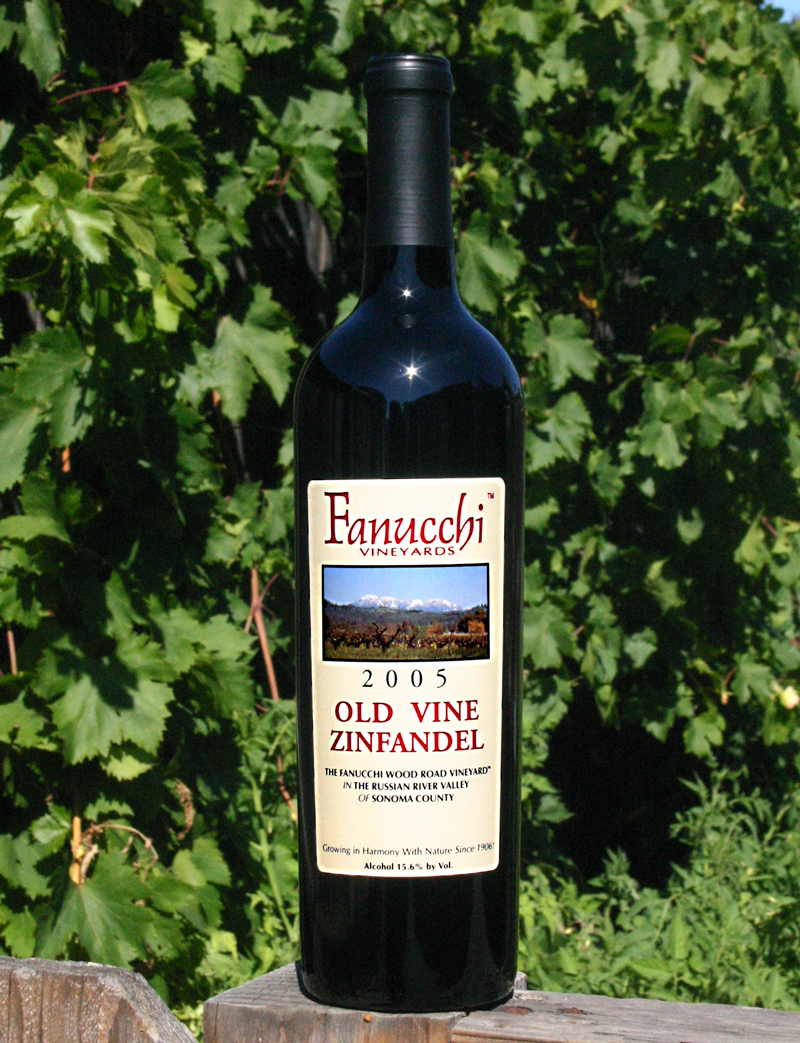 Fanucchi Vineyards 2005 Old Vine Zinfandel 750ml Wine Bottle