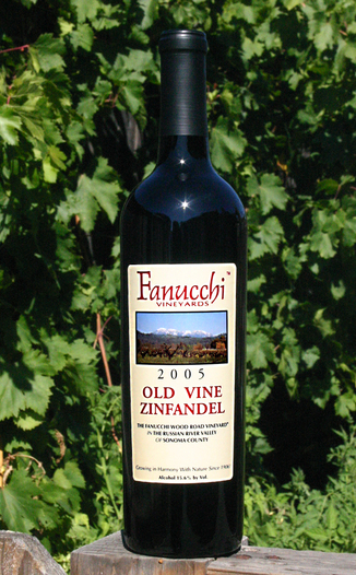 Fanucchi Vineyards 2005 Old Vine Zinfandel 750ml Wine Bottle