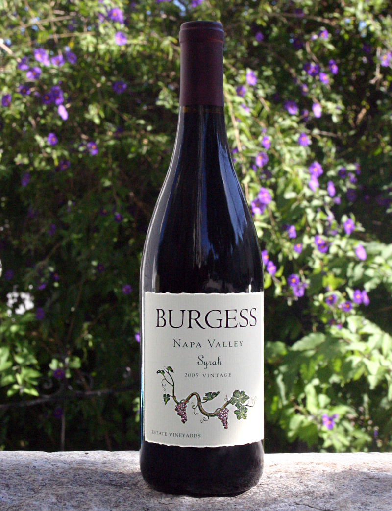 Burgess Cellars 2005 Napa Valley Syrah 750ml Wine Bottle