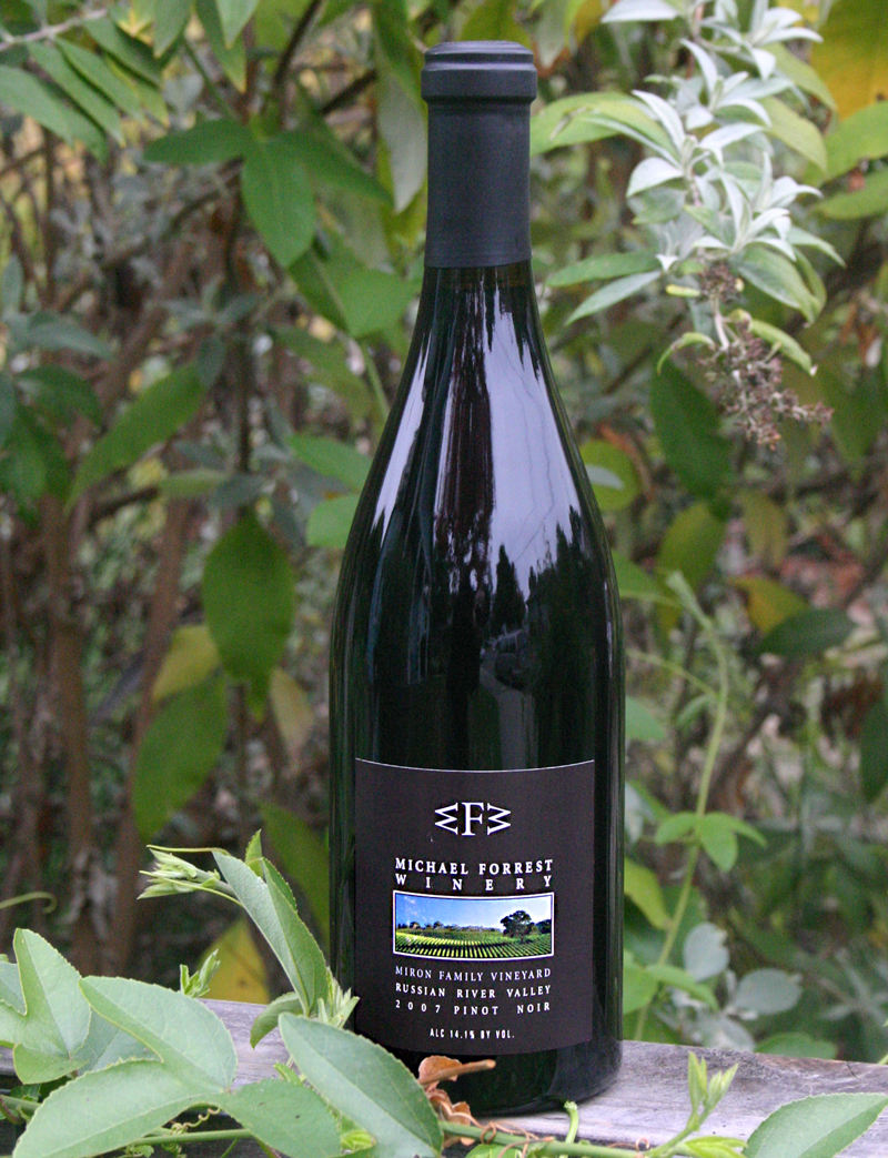 Michael Forrest Winery 2007 Russian River Valley Pinot Noir 750ml Wine Bottle