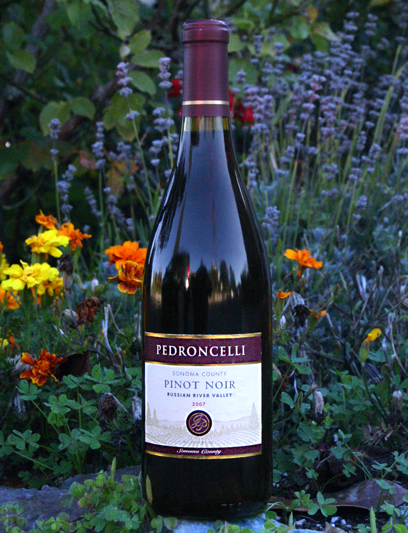 Pedroncelli Winery & Vineyards 2007 Russian River Valley Pinot Noir 750ml Wine Bottle