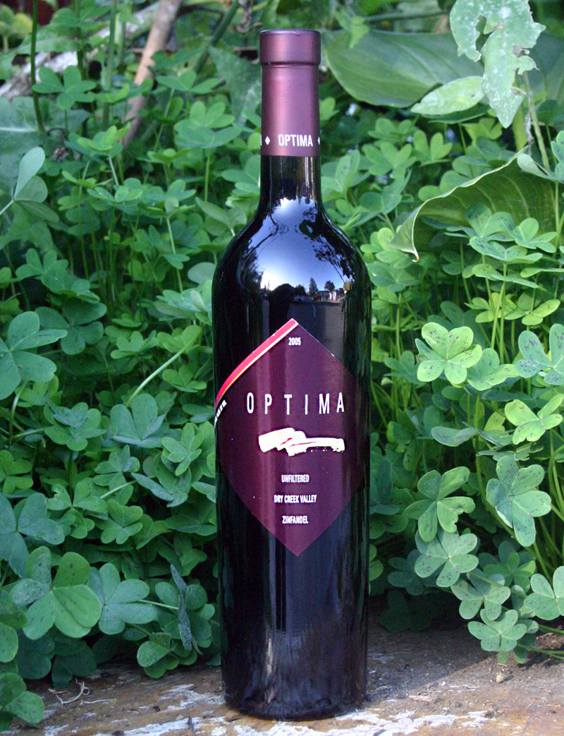 Optima Winery 2005 Dry Creek Valley Zinfandel 750ml Wine Bottle